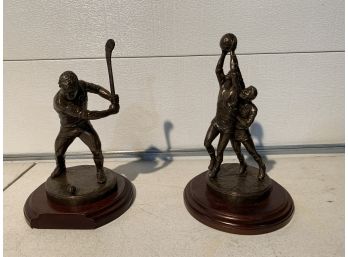 Two Bronze Like Statues,Excellent Shape, Signed B A Orman