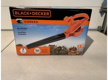 New Black & Decker Corded Leaf Blower (Never Opened)