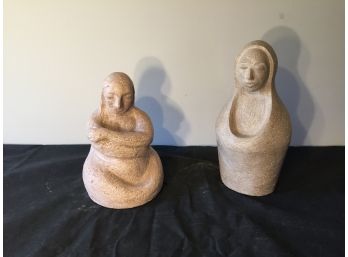 Pair Of Sculptures By Local CT Artist Zika Mercurio