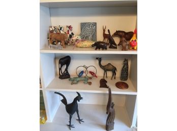 Animal Figure Shelf Decor Lot