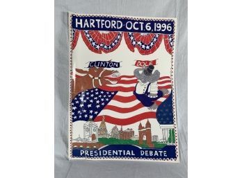 Vintage 1996 Hartford CT Clinton Dole Presidential Debate
