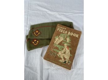 Vintage Boy Scouts Of America Scout Book And Two Garrison Side Caps