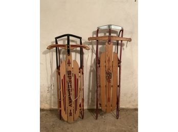 Two Vintage Sleds - Speedway & Flexible Flyer
