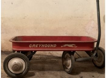 Vintage HTF Greyhound Red Wagon