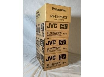 Lot Of 40 New Old Stock Panasonic And JVC St 120 VHS Tapes