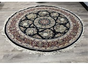 Fringe / Tassel Round Area Rug