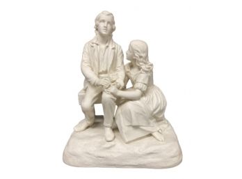 1842 Copeland Parian 'Blind Boy & Dumb Fanny' Signed