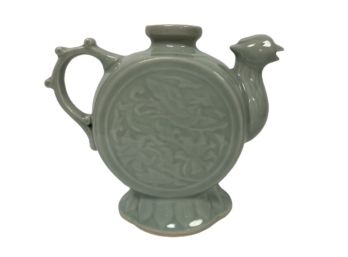 Celadon Teapot With Figural Spout