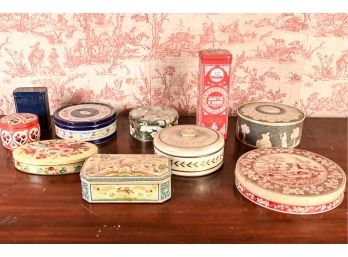 Collection Of Early Twentieth Century Biscuit Tins