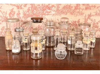 Lidded Glass Jars & Bottles