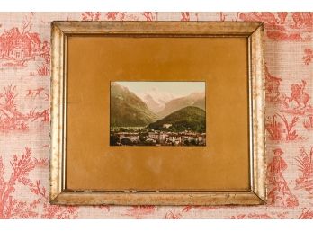 Vintage Color Photograph Of The Alps