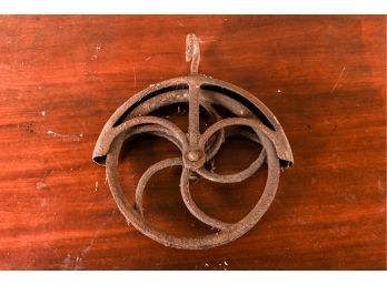 Antique Iron Pulley