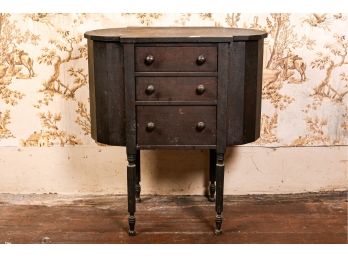 Antique Ebonized Wood Cabinet