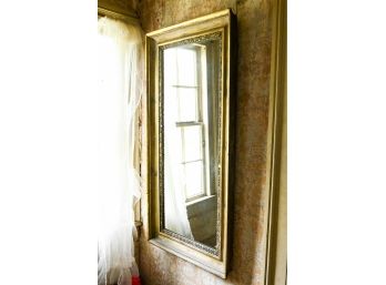 Mirror With Antique Wood & Plaster Frame