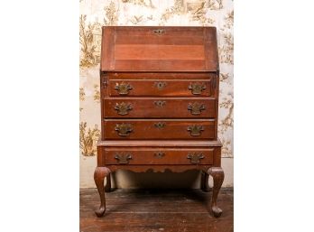 Antique Queen Anne Style Maple Secretary Desk