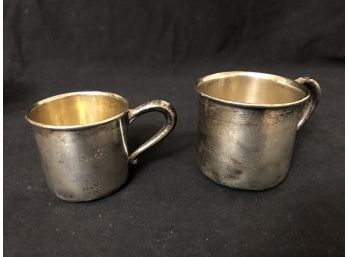 Sterling Silver Cups 2 (two) Total Weight 110grams