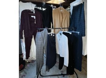 Great Lot Of Clothes.  Harv BenardSilk Pant Suit, Liz Claiborne Sweater Lounge Pants, Mixed Sizes See Labels