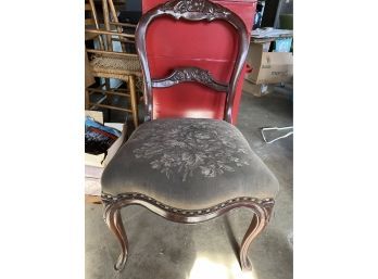 Ornate Wooden Dining Chair, Back 17' W X 34' H, Seat 20'W X 17'H