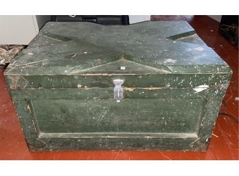 Green Solid Wood Chest 26x18x15