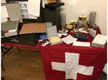 Military Field Altar Religious Service Kit Looks To Be Catholic In Excellent Condition