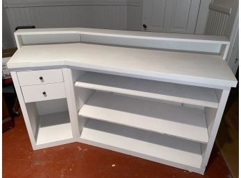 Custom Made Bar White Counter 77x25x42 Heavy Item