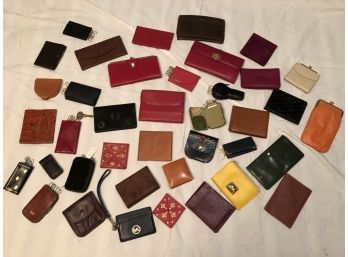 Leather Wallets And Key Chain Holder Large Assortment