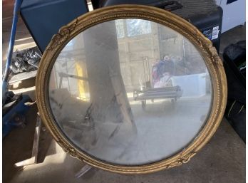 Bronze Circle Mirror Circa. 1942, 22.25' X 22.25'