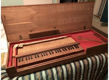 Custom Made Keyboard Wood 48.5x7x16 Harpsichord Style Portable Heavy