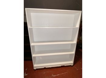 White Bookcase Lot 2  48x11x63.5