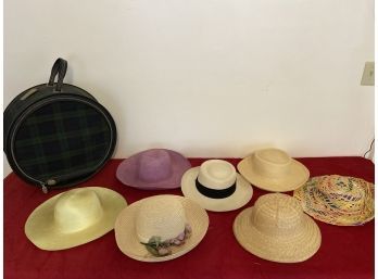 Woven Sun Hats With Hat Box