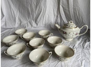 Princess China Tru-tone Sweet Briar Tea Set No Chips