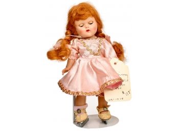 Vogue Ginny Doll With Skating Outfit Series 1800, Circa 1950