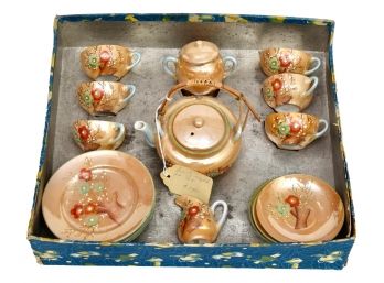 Japanese Nagoya Lusterwear Children's Tea Set