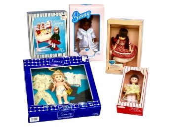 Collection Of Tiny Dolls: 8' Poseable Doll, Sweet Dreams, Student Desk And Accessories, Square Dancing Ginny