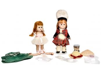 Pair Of Ginny Vogue Dolls And Accessories