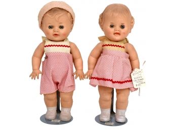 Sandi Sun Rubber Twins Baby Dolls