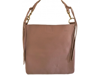 Bush Princess Ethically Sourced Leather Handbag Made In Nairobi Kenya Dusty Rose Cross Body And Zip Pouch