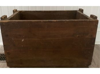 Antique Wooden Storage Crate 20 In L X 13 In. W X 13.5 In. Height