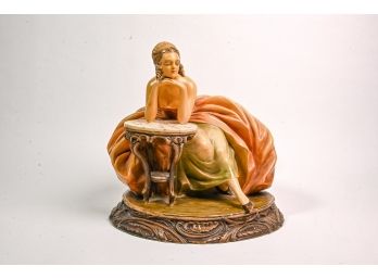 Italian Made Ceramic Lady Figurine