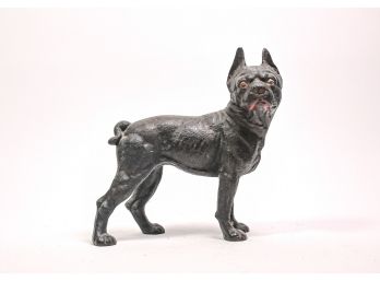 Cast Iron Boston Terrier Dog Door Stop