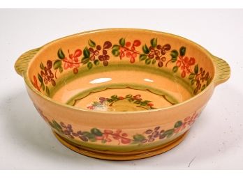 French Glazed Terracotta Bowl