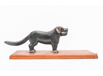 Cast Iron Dog Form Nutcracker