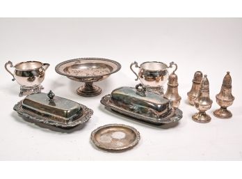 Collection Of Silver Plate Serving Ware