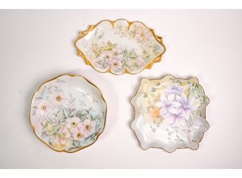 Set Of Three French Porcelain Dishes