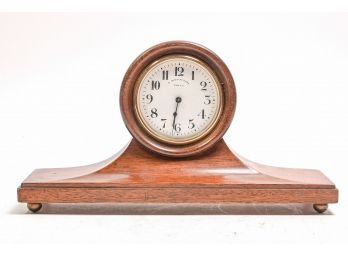 Antique 1915 Kind & Sons Oak Mantel Clock