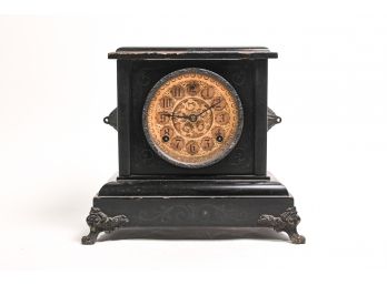 Antique Footed Mantel Clock