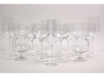 Seventeen Pieces Of Assorted Stemware