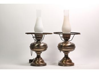 Pair Of Oil Lamps