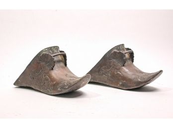 Antique Bronze Middle Eastern Slippers