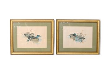 Gregory F. Messier Pair Of Wood Duck Prints